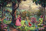Thomas Kinkade Sleeping Beauty painting